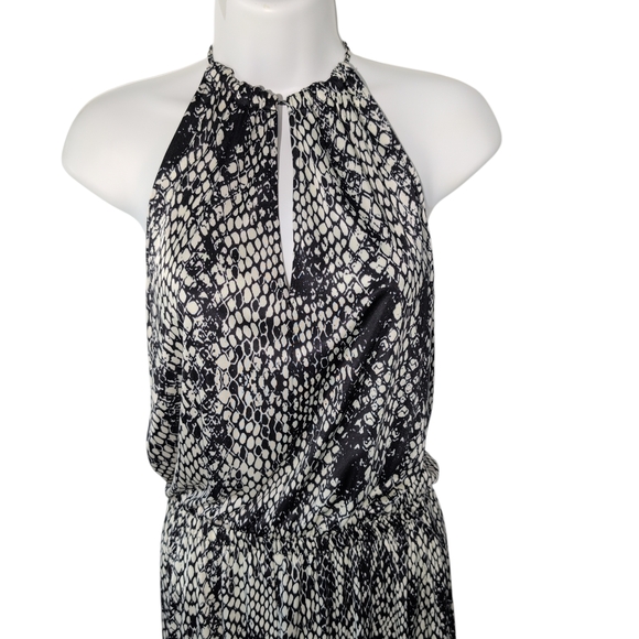 Parker Black and White Halter Dress - Picture 3 of 7